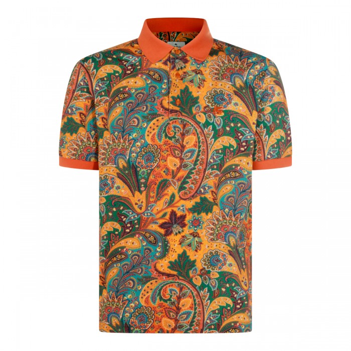 ORANGE COTTON POLO SHIRTS