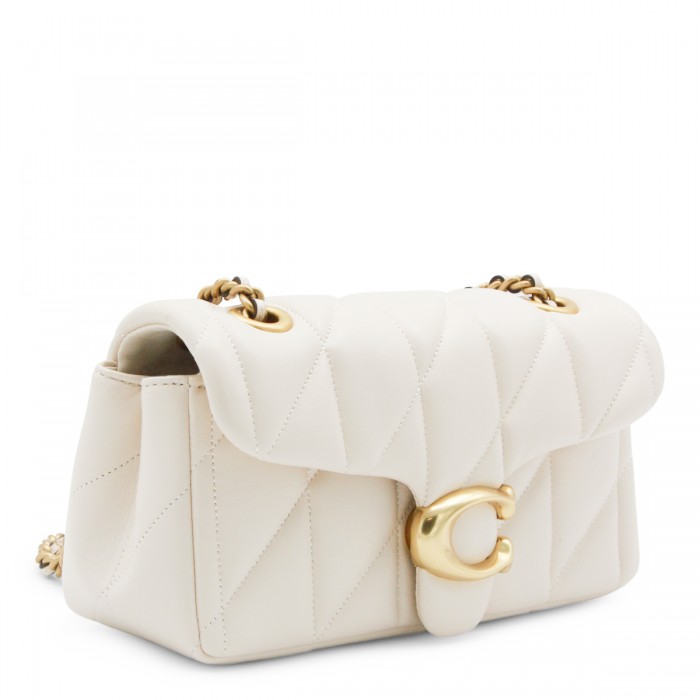 CHALK LEATHER QUILTED TABBY... 2