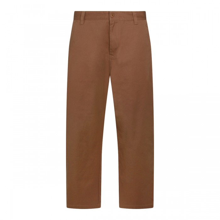 BROWN COTTON BRADY PANTS