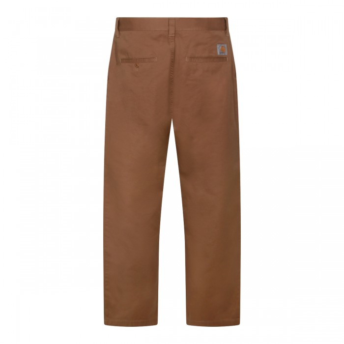 BROWN COTTON BRADY PANTS 2