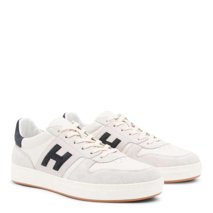 WHITE AND NAVY LEATHER... 2