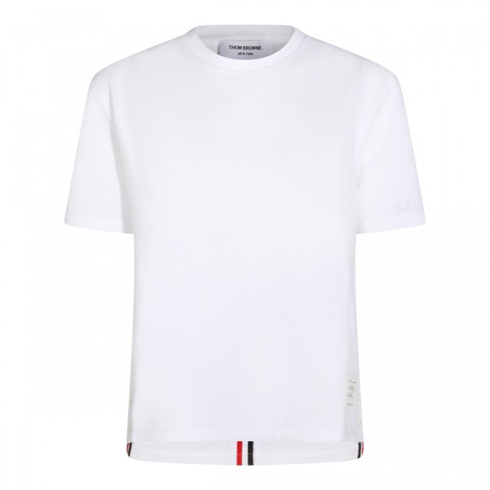 WHITE COTTON T-SHIRT