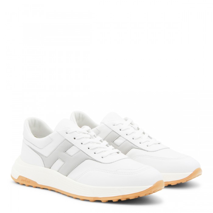 WHITE AND GREY LEATHER... 2