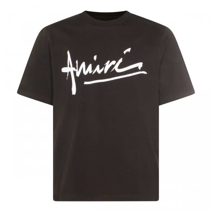 BLACK COTTON T-SHIRT
