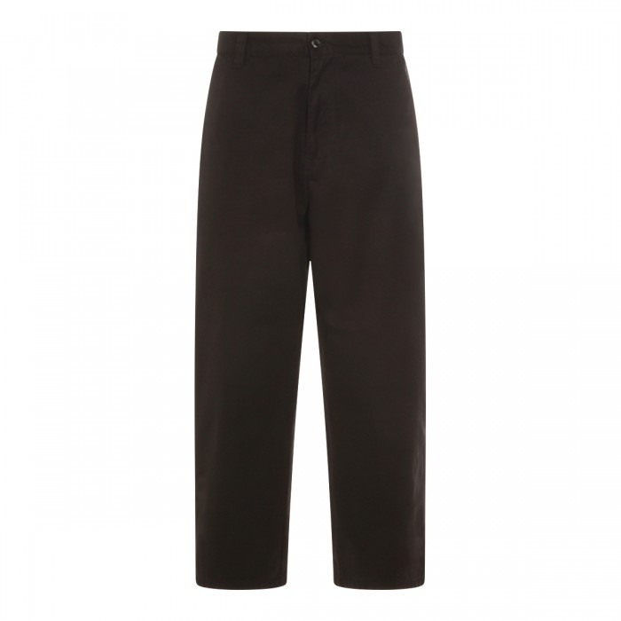 BLACK COTTON BRADY PANTS