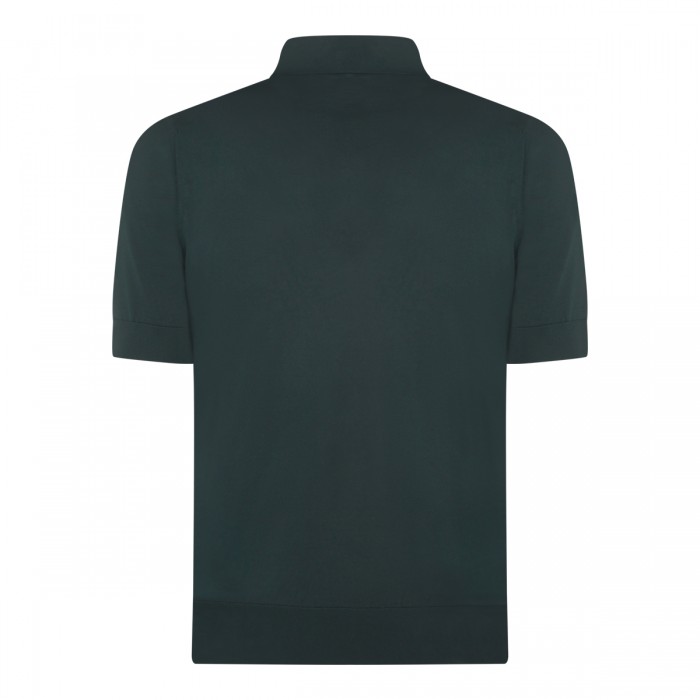 GREEN SILK POLO SHIRT 2