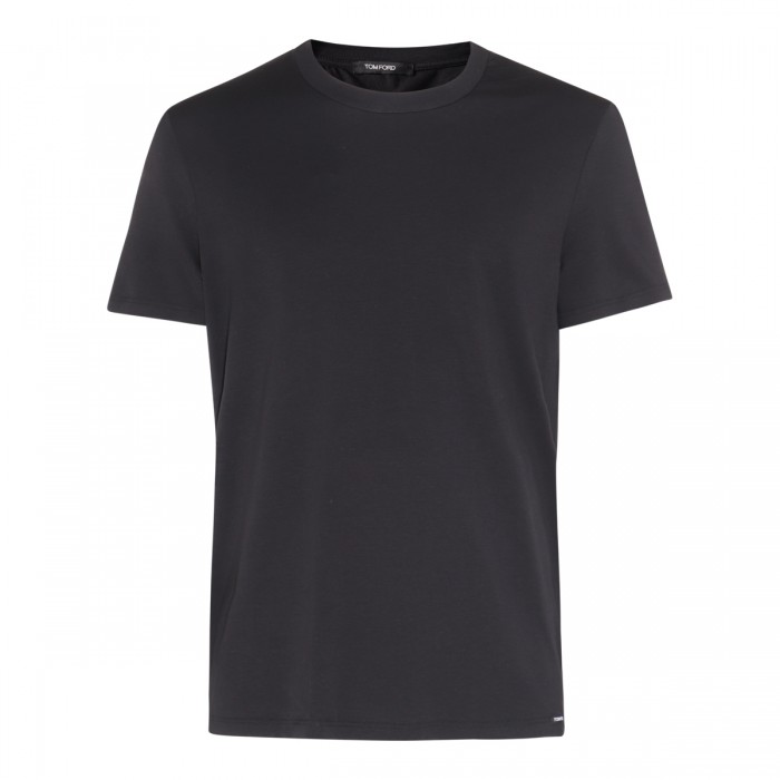 BLACK COTTON T-SHIRT