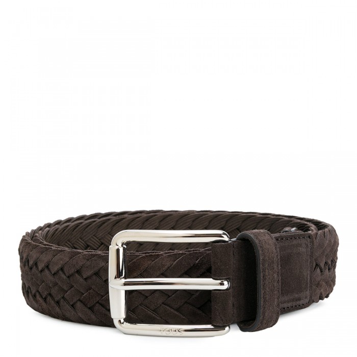 DARK BROWN LEATHER BELT