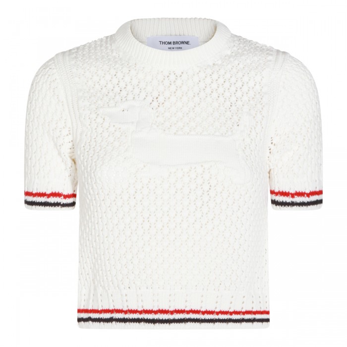 WHITE COTTON KNITWEAR