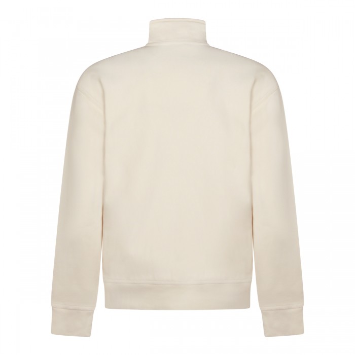 WHITE COTTON HALF ZIP... 2
