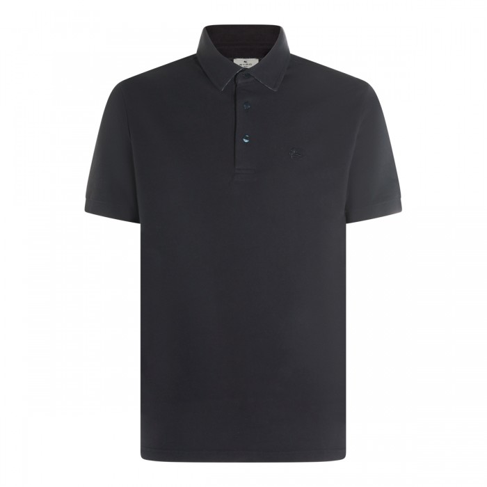 NAVY COTTON POLO SHIRT