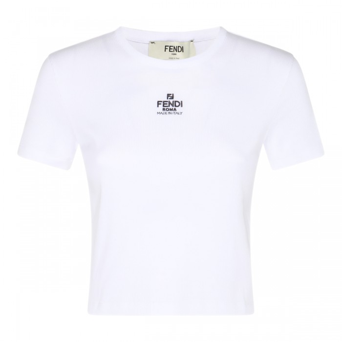 WHITE COTTON T-SHIRT