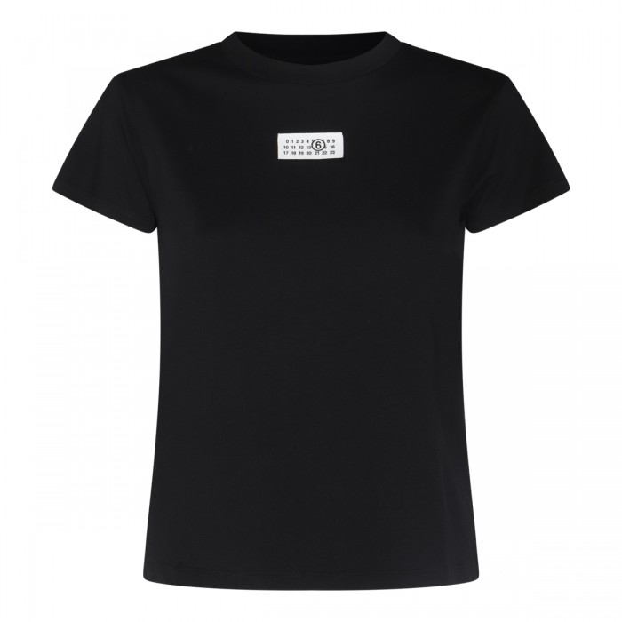 BLACK COTTON T-SHIRT