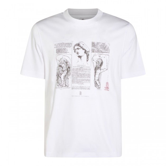 WHITE COTTON T-SHIRT