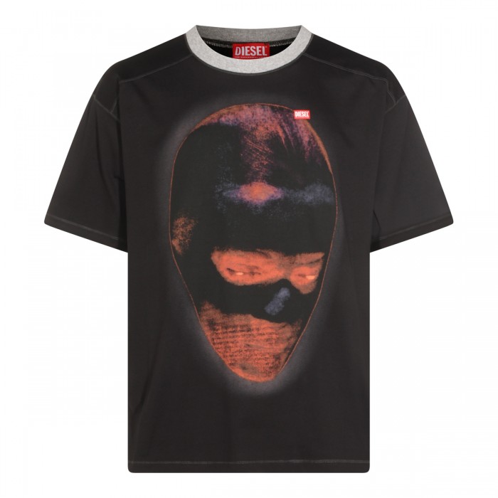 BLACK COTTON T-SHIRT