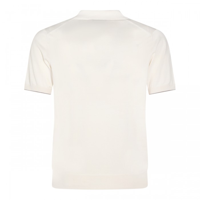 WHITE COTTON POLO SHIRT 2