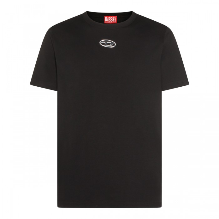 BLACK COTTON T-SHIRT