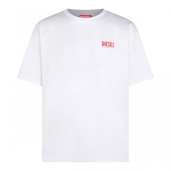 WHITE COTTON T-SHIRT