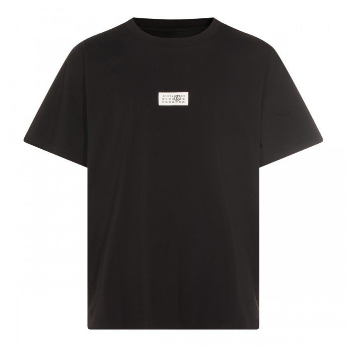 BLACK COTTON T-SHIRT