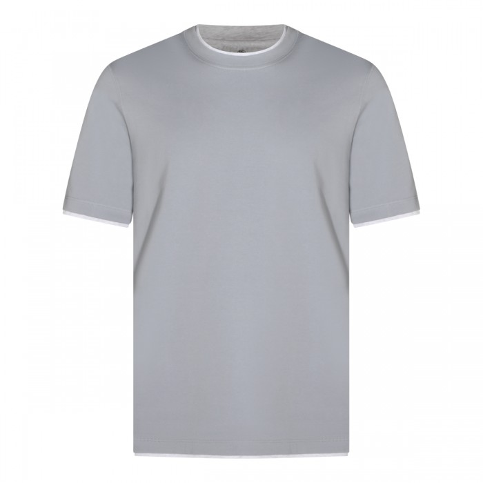 LIGHT BLUE COTTON T-SHIRT