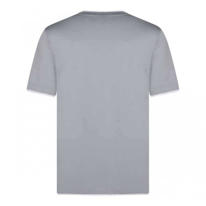 LIGHT BLUE COTTON T-SHIRT 2