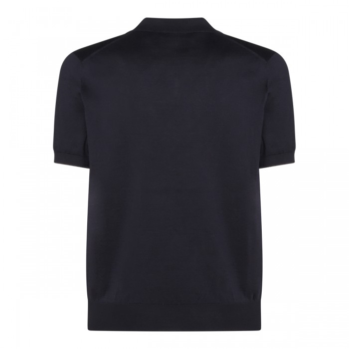 NAVY COTTON POLO SHIRT 2
