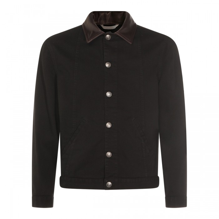 BLACK COTTON DENIM JACKET