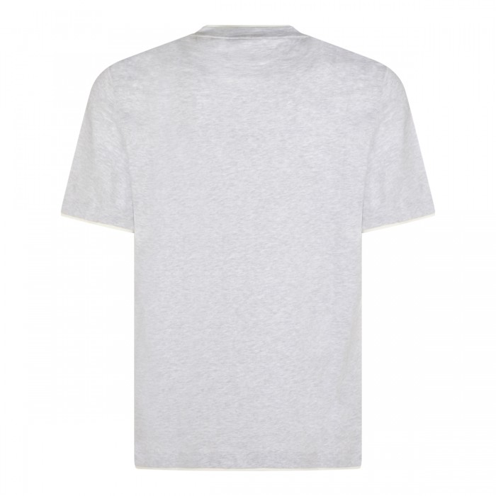 LIGHT GREY COTTON T-SHIRT 2