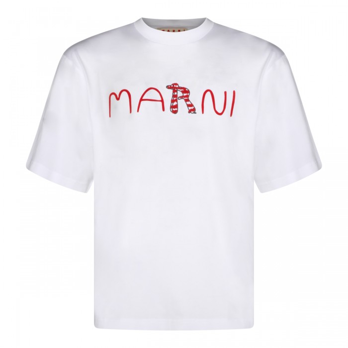 WHITE COTTON T-SHIRT