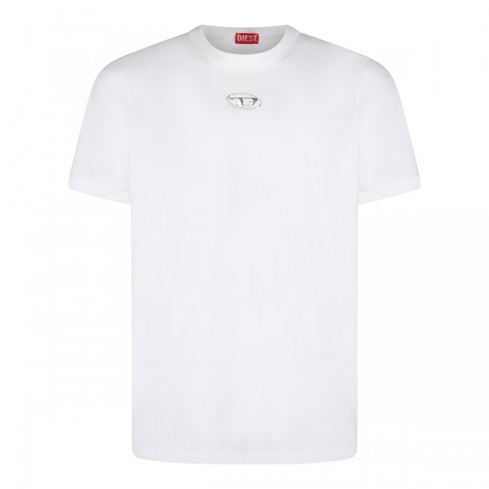 WHITE COTTON T-SHIRT