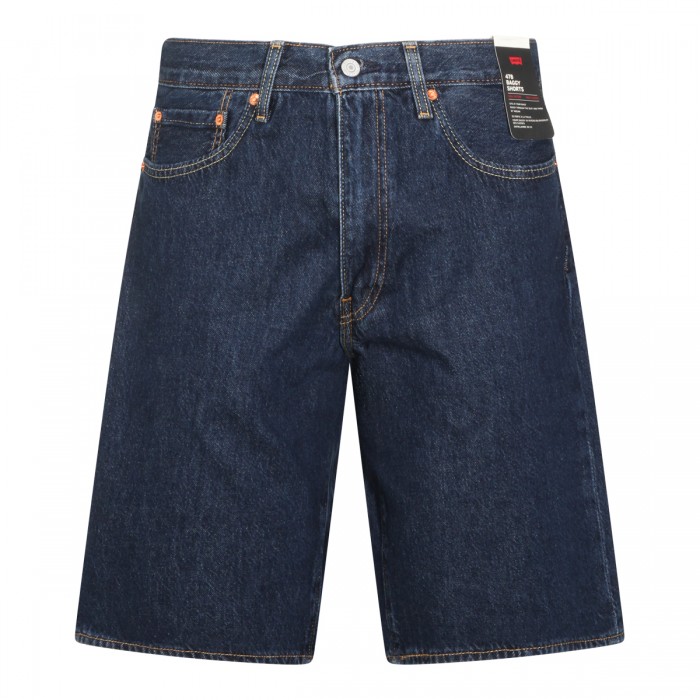 DARK BLUE COTTON 478 SHORTS