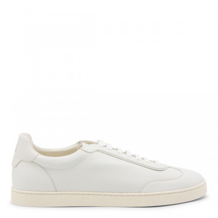WHITE LEATHER SNEAKERS