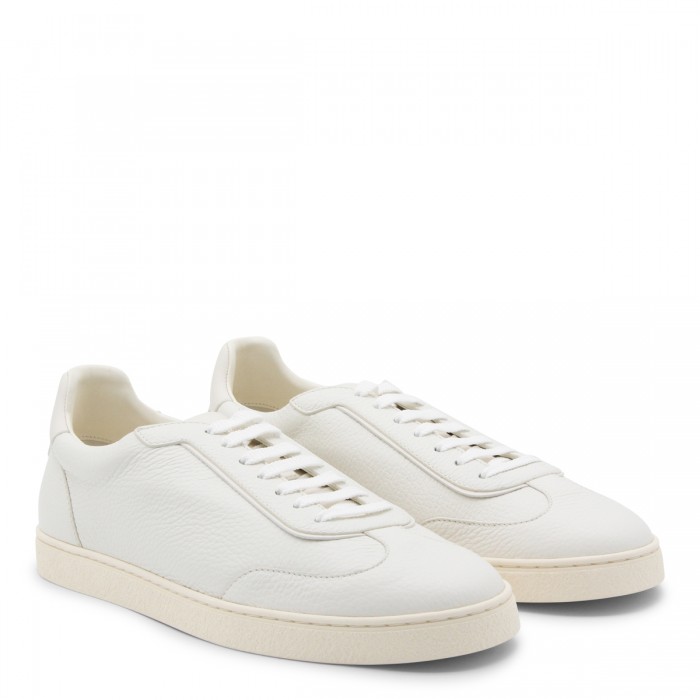 WHITE LEATHER SNEAKERS 2