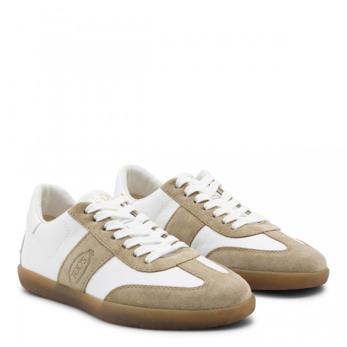 WHITE AND BEIGE LEATHER... 2