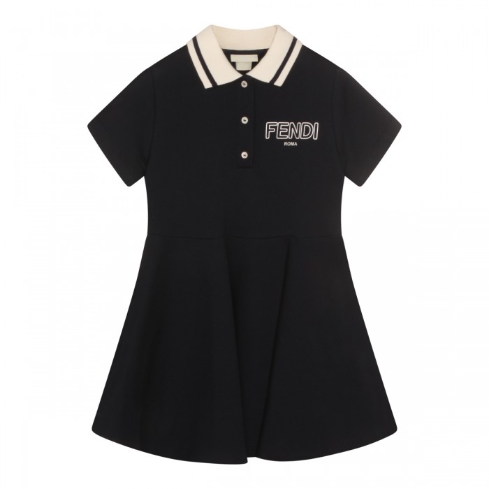 DARK BLUE COTTON DRESS