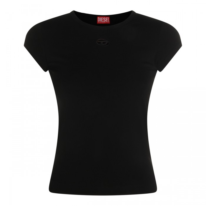 BLACK COTTON T-SHIRT