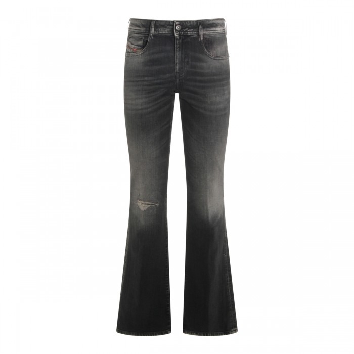 BLACK COTTON JEANS