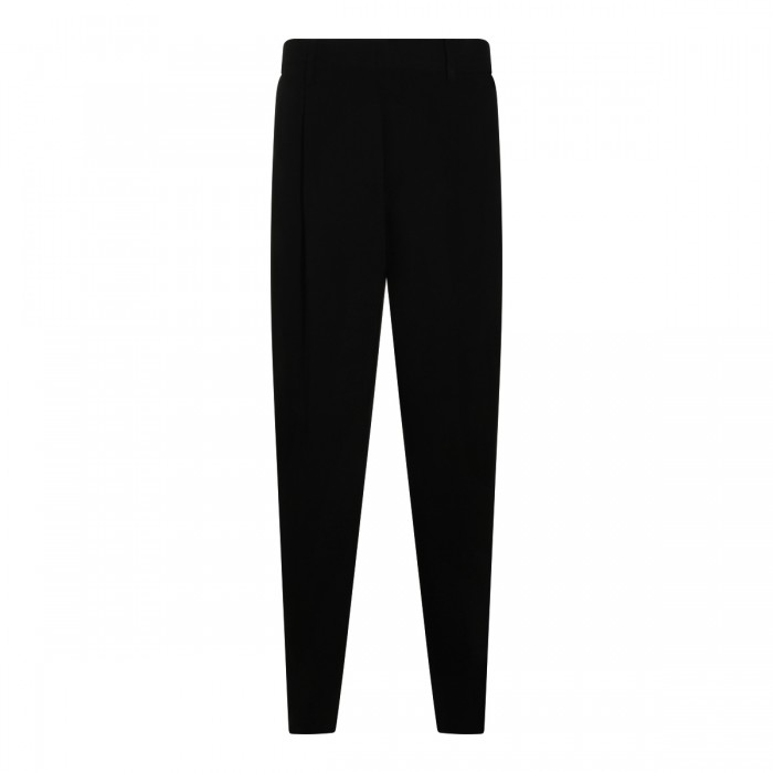BLACK VISCOSE PANTS