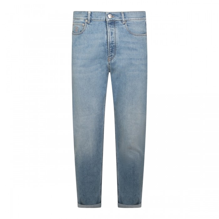 LIGHT BLUE COTTON JEANS