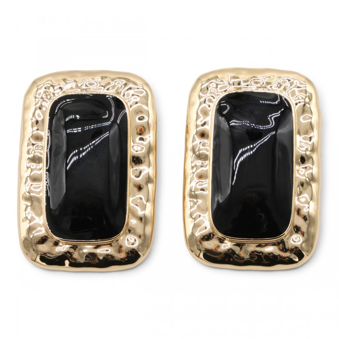 GOLD AND BLACK TONE EARRINGS