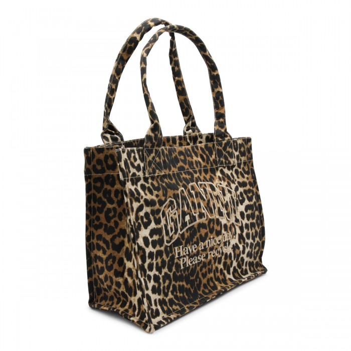 LEOPARD COTTON TOTE 2