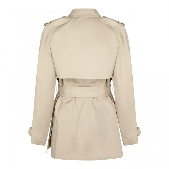 BEIGE COTTON TRENCH COAT 2
