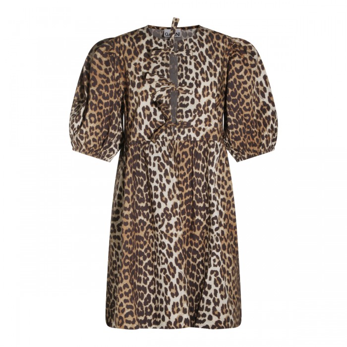 LEOPARD COTTON DRESS