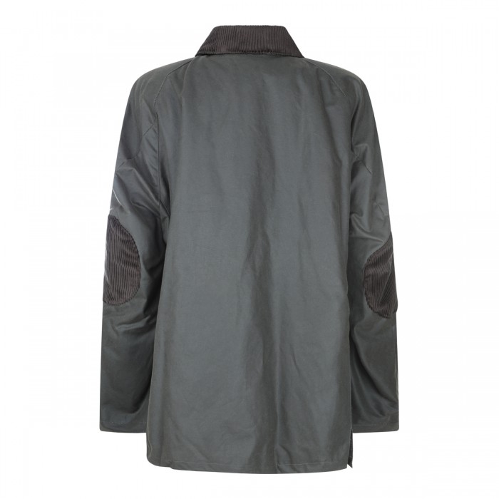 GREEN COTTON CASUAL JACKET 2