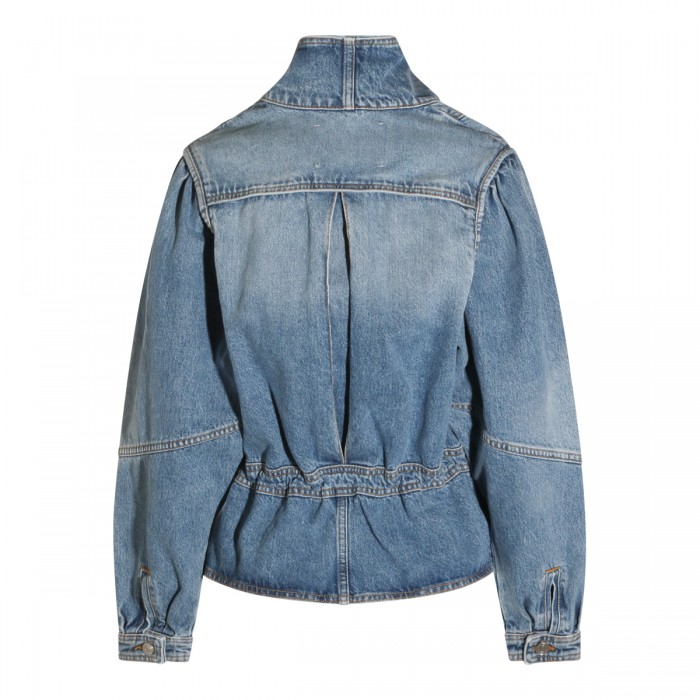 LIGHT BLUE COTTON DENIM JACKET 2