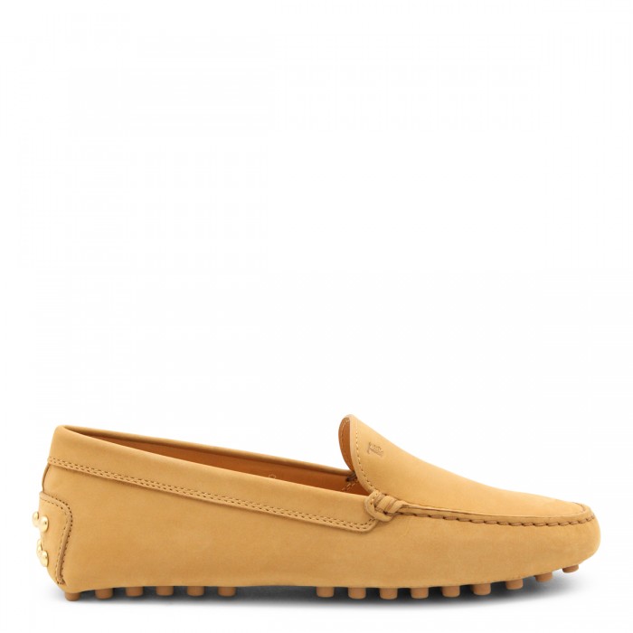 CAMEL LEATHER LOAFERS