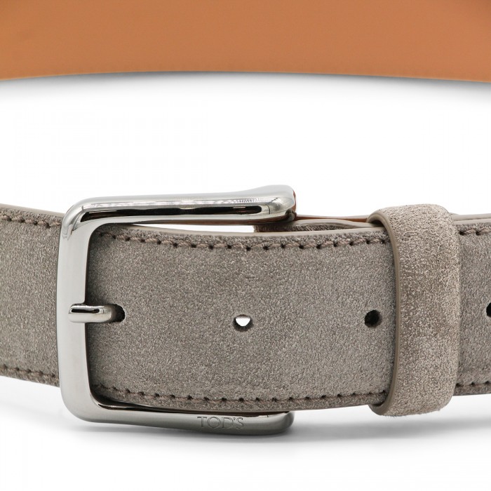 LIGHT GREY LEATHER BELT 2