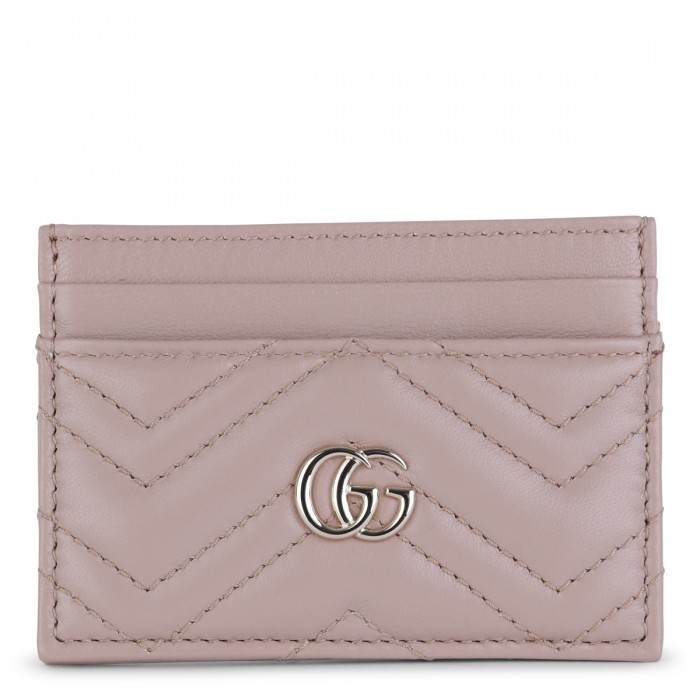 PINK LEATHER CARD HOLDER