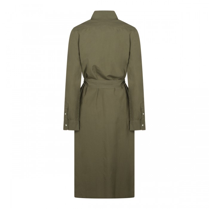 OLIVE COTTON DRESS 2