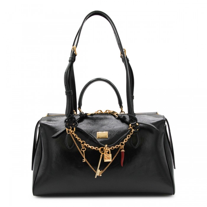 BLACK LEATHER VITTORIA...